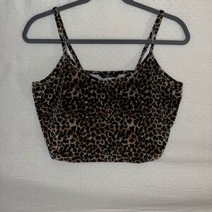Leopard print Cropped Tank
